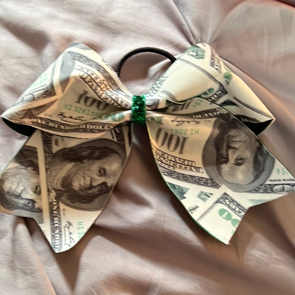 Cheerleading Bow - 100 dollar bills